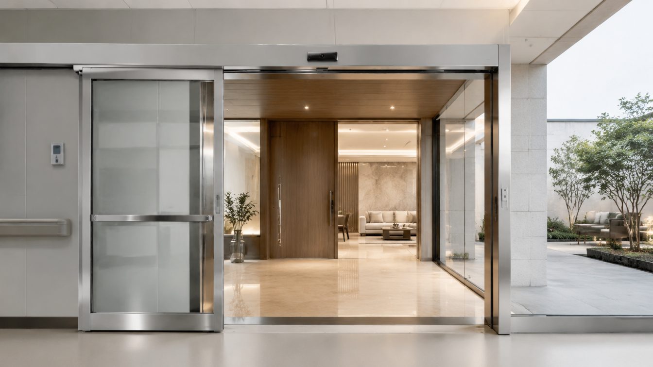 资源县为医院与住宅提供自动门方案